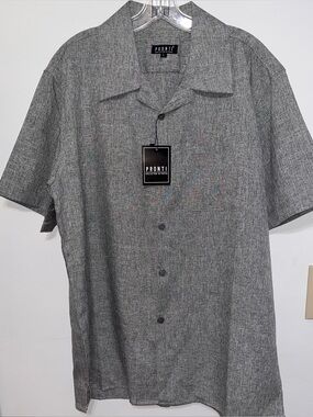 Men's 2 piece Pronti suit grey Large top pants 36X33